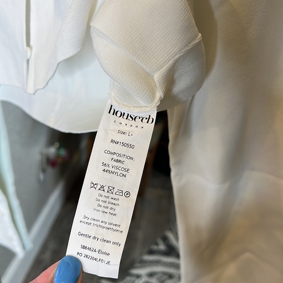 HOUSE OF CB 'Eloise' Ivory Cropped Cardigan NWOT - Picture 13 of 13